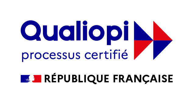 Logo Qualiopi bleu et rouge